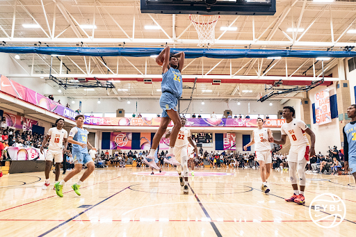 Youth sports action shot