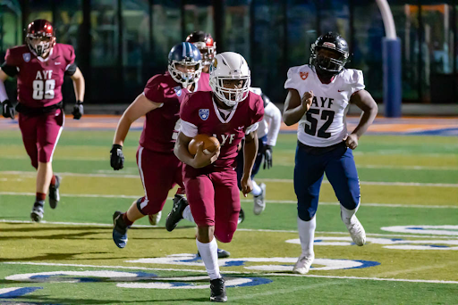 Youth sports action shot