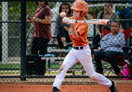 Youth sports action shot